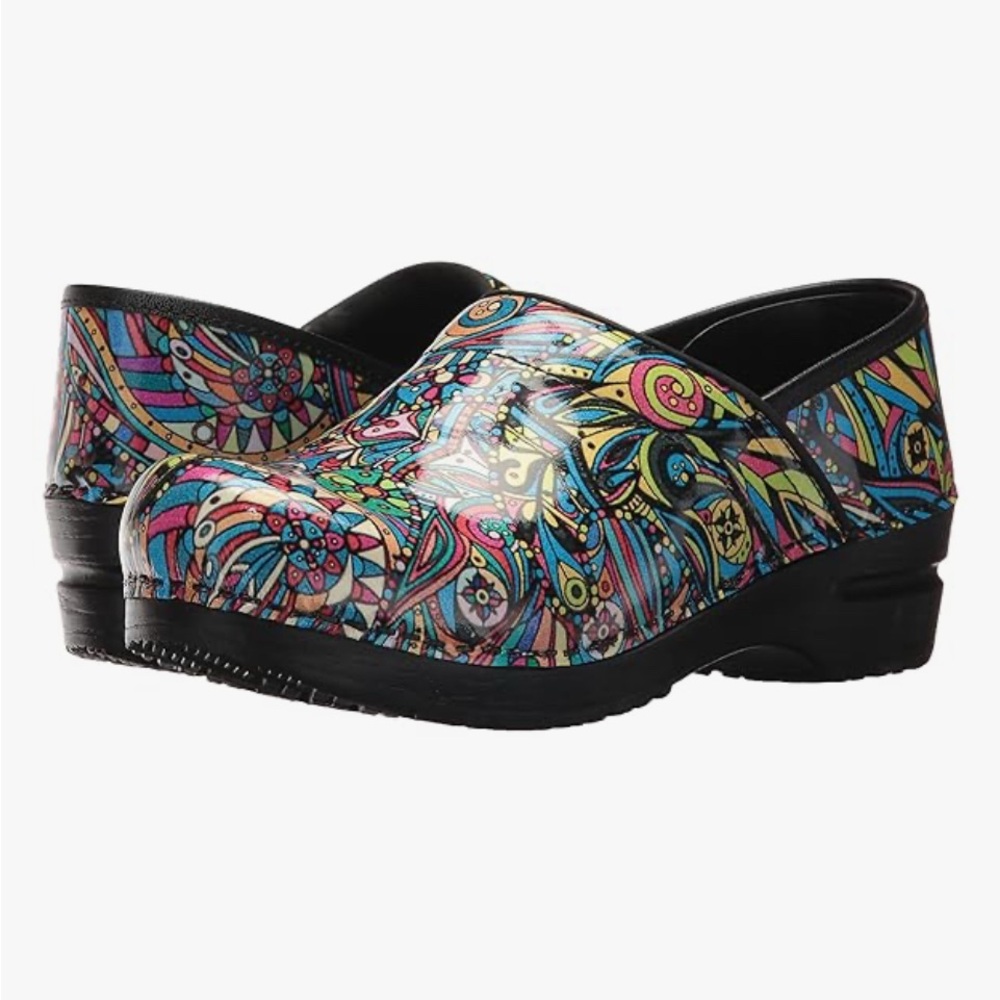 Sanita Multicolor Paisley Printed Clogs